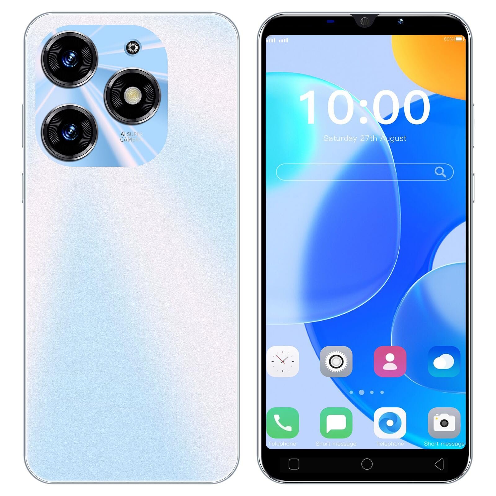 Smartphone McMgc 5.0 Pouces - Double SIM et Stockage 128GB