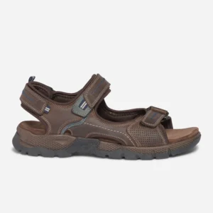 Sandale marron en cuir - Nu-pieds